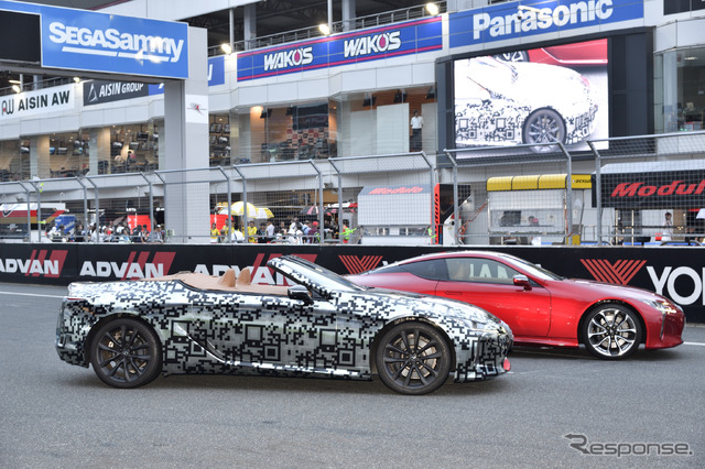 レクサスLCコンバーチブル・プロトタイプお披露目(富士スピードウェイ、SUPER GT 第5戦)