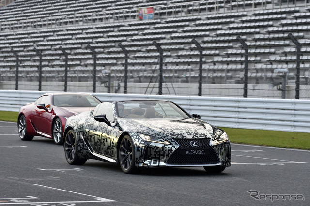 レクサスLCコンバーチブル・プロトタイプお披露目(富士スピードウェイ、SUPER GT 第5戦)