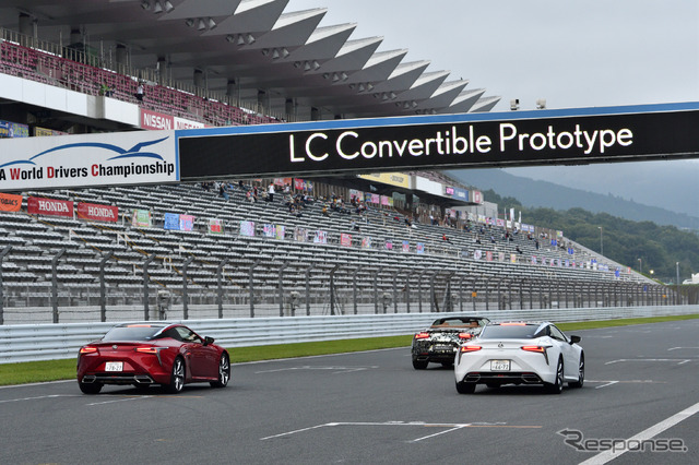 レクサスLCコンバーチブル・プロトタイプお披露目(富士スピードウェイ、SUPER GT 第5戦)
