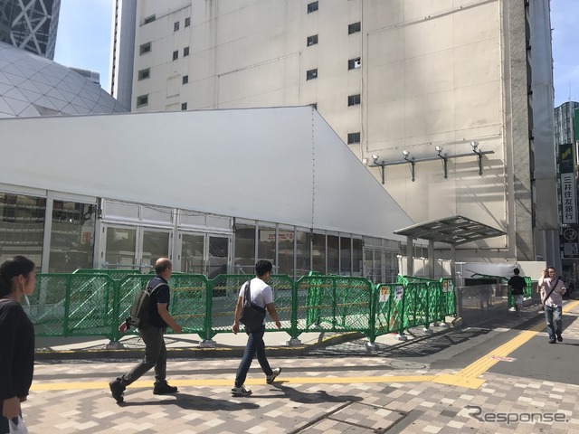 SHINJUKU ODAKYU PARK（整備中、8月7日）