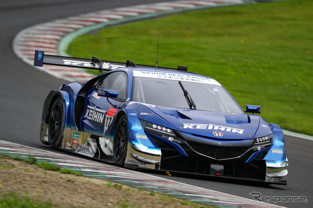 SUPER GT 公式テストSUGO 2日目(2019年8月11日)。GT500クラス・トップタイムのNo.17 KEIHIN NSX-GT