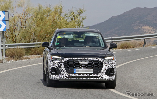 アウディ Q5 改良新型(PHEV)スクープ写真