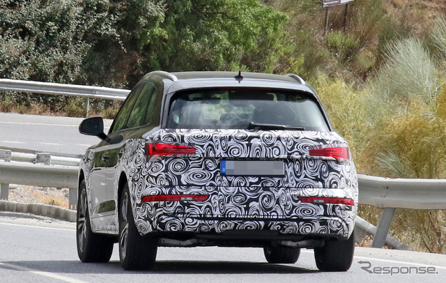 アウディ Q5 改良新型(PHEV)スクープ写真