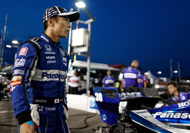 ゲートウェイ戦を戦う#30 佐藤琢磨(写真は予選日)。