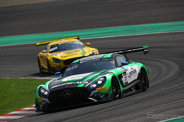 ［鈴鹿10時間］5時間経過時点で7位の#77 Mercedes-AMG Team CraftBamboo Racing