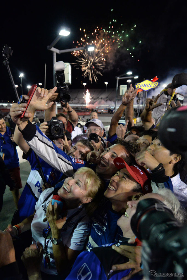 佐藤琢磨、INDYCARシリーズで優勝