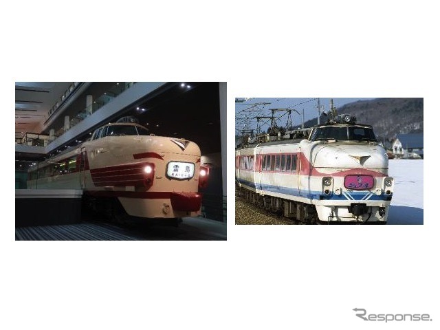 クハ489形は信越本線横川~軽井沢間(現・廃止)でEF63形電気機関車との協調運転用に登場した489系特急型電車の先頭車で、上野~金沢間の特急『白山』でおもに運用。1989年に右の白山色に塗り替えられたが、1997年に横川~軽井沢間が廃止された後は国鉄色に戻り、上野~金沢間の急行『能登』に運用されていた。