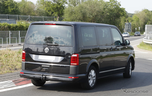 VW T7(仮)開発車両スクープ写真