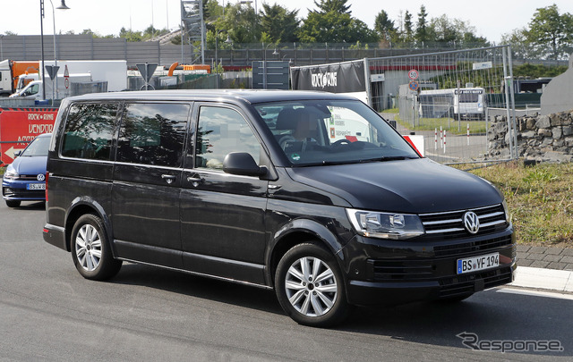 VW T7(仮)開発車両スクープ写真