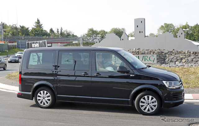 VW T7(仮)開発車両スクープ写真