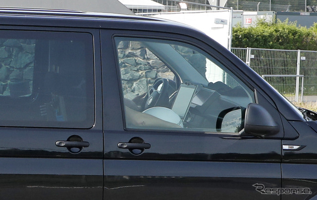 VW T7(仮)開発車両スクープ写真