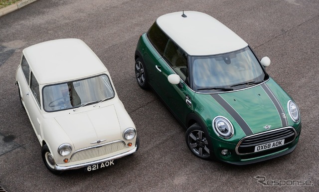 クラシック Mini と MINI の60 YEARS EDITION