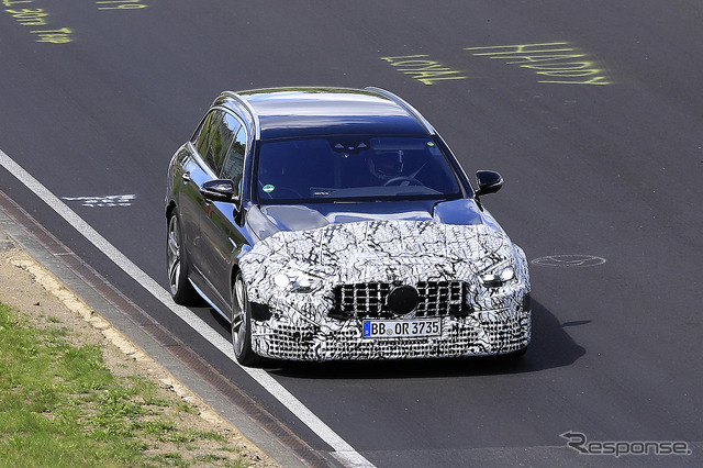 メルセデスAMG E63 ステーションワゴン 改良新型(スクープ写真)