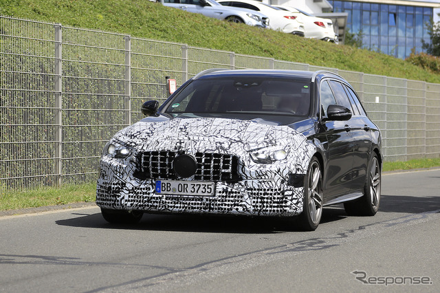 メルセデスAMG E63 ステーションワゴン 改良新型(スクープ写真)
