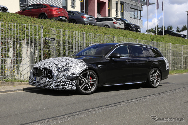 メルセデスAMG E63 ステーションワゴン 改良新型(スクープ写真)