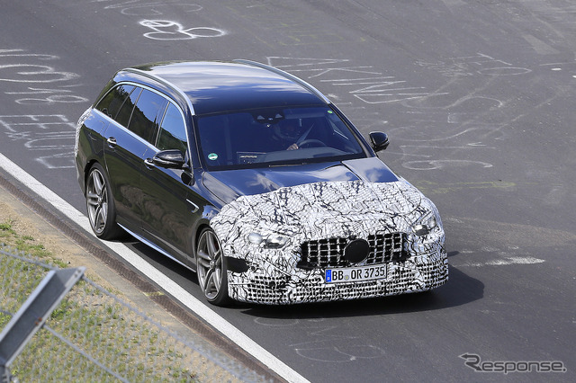 メルセデスAMG E63 ステーションワゴン 改良新型(スクープ写真)