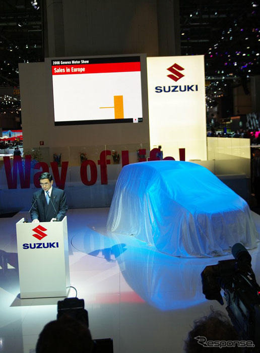 【ジュネーブモーターショー08】スズキ、欧州Dセグメント市場に参入表明