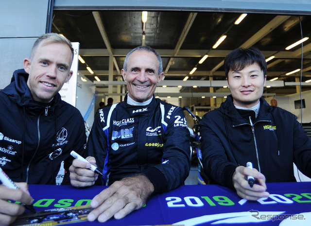 山下健太(右)は今季のWECをLMP2クラスのハイクラスレーシングで戦う。