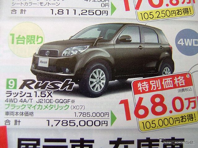 【明日の値引き情報】このプライスでSUV、RVを購入できる!!