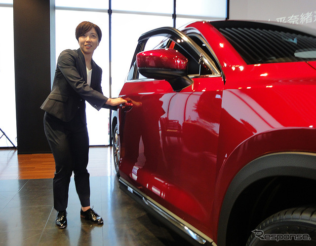 小平奈緒選手 CX-8 納車式(9月6日/甲信マツダ 長野本社ショールーム)