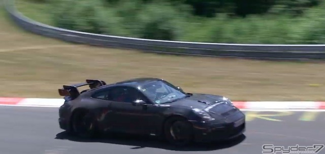 ポルシェ 911 GT3 市販型 スクープ写真