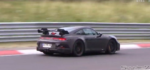 ポルシェ 911 GT3 市販型 スクープ写真