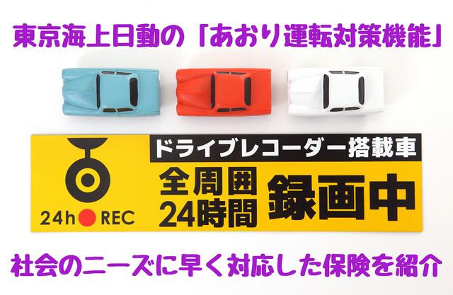 「あおり運転」対策機能のついた「東京海上日動」の特約を紹介