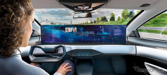 コンチネンタルの自動運転車向けデジタルコクピット（自動運転時）