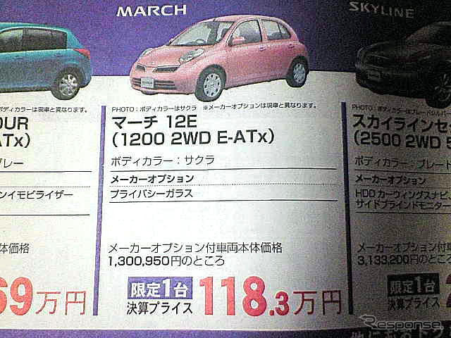 【決算 値引き情報】105万円からコンパクトカーを購入できる!!