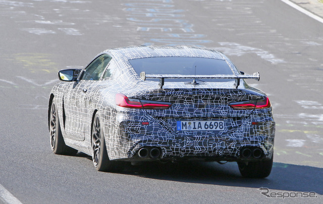 BMW M8クーペ CS テスト車両（スクープ写真）