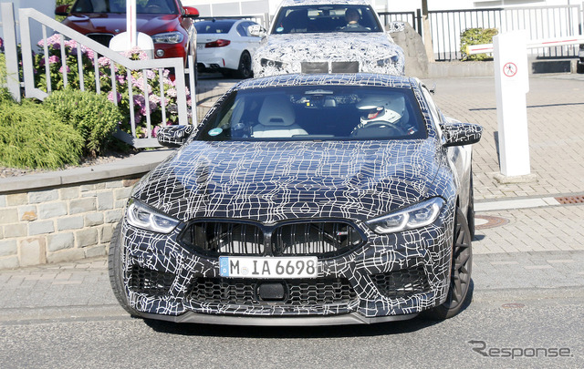 BMW M8クーペ CS テスト車両（スクープ写真）