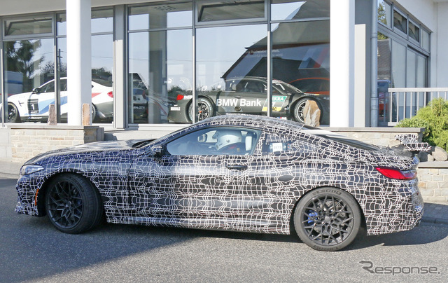 BMW M8クーペ CS テスト車両（スクープ写真）