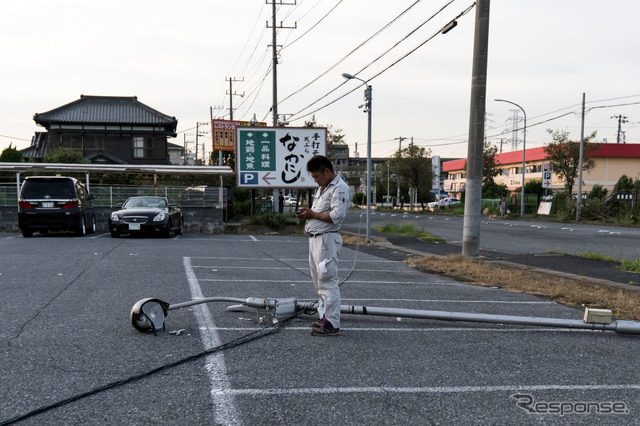 台風15号の被害（千葉県市原市）