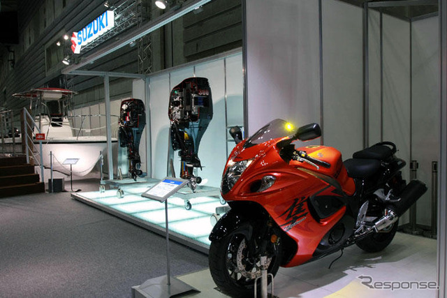【ボートショー08】スズキ、なぜか軽自動車のエンジン展示