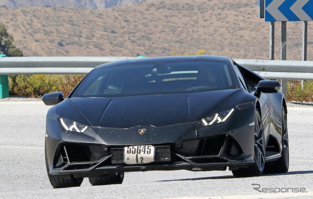 ランボルギーニ ウラカンEVO ペルフォルマンテ開発車両（スクープ写真）