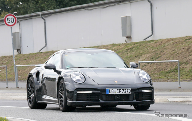 ポルシェ 911ターボ S 開発車両（スクープ 写真）