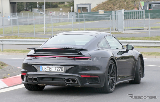 ポルシェ 911ターボ S 開発車両（スクープ 写真）