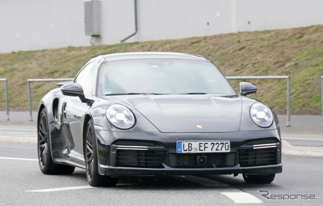 ポルシェ 911ターボ S 開発車両（スクープ 写真）