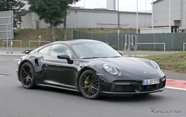 ポルシェ 911ターボ S 開発車両（スクープ 写真）