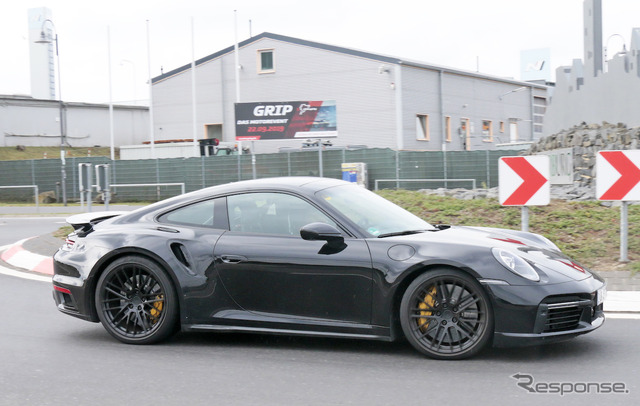 ポルシェ 911ターボ S 開発車両（スクープ 写真）