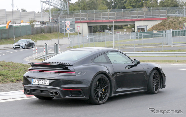 ポルシェ 911ターボ S 開発車両（スクープ 写真）