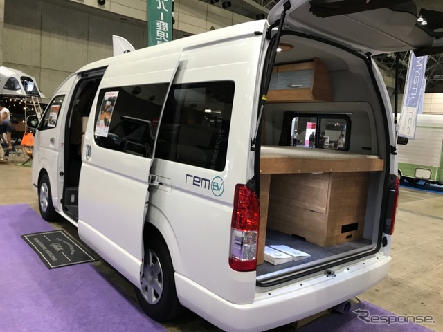 remBVはカートラベルを考え抜いた結果生まれた一台だ(カートラジャパン2019)。