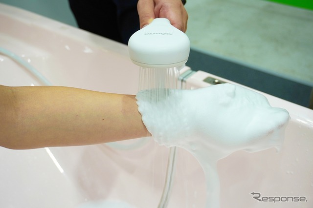 モリタエコノスの泡シャワー装置(福祉機器展2019)