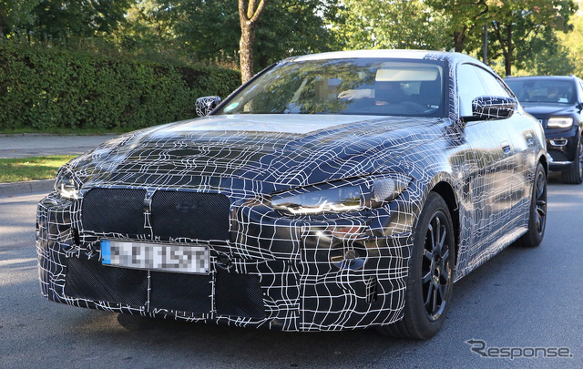 BMW 4シリーズ グランクーペ 新型プロトタイプ(スクープ写真)