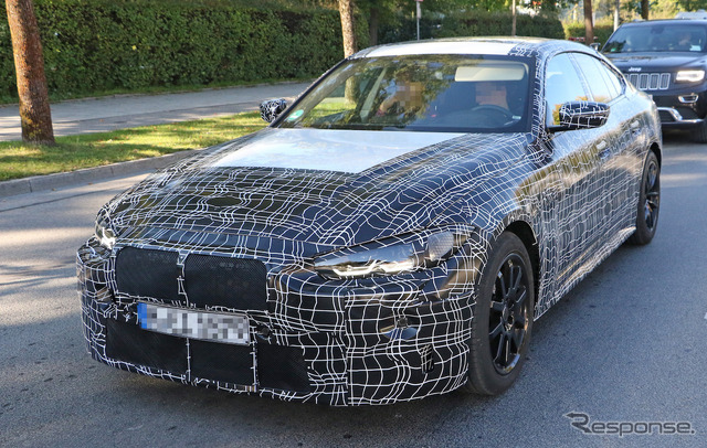 BMW 4シリーズ グランクーペ 新型プロトタイプ(スクープ写真)
