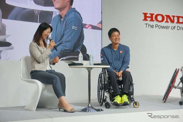 H.C.R. 2019 ホンダブース 国枝慎吾選手・まるも亜希子氏トークショー