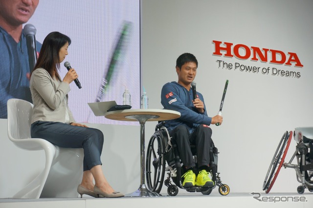 H.C.R. 2019 ホンダブース 国枝慎吾選手・まるも亜希子氏トークショー