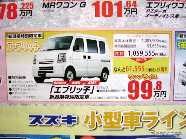 【決算 値引き情報】軽自動車を購入できる!!　59.8万円より