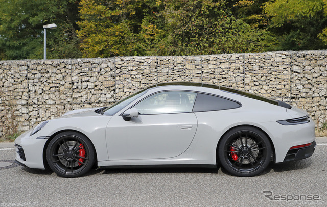 ポルシェ 911 GTS 開発車両（スクープ写真）