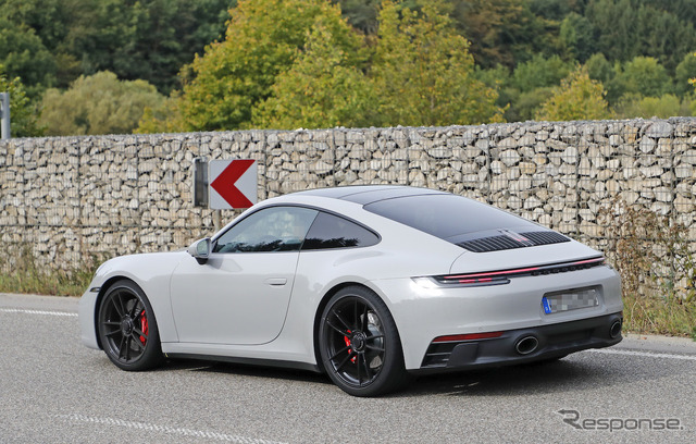 ポルシェ 911 GTS 開発車両（スクープ写真）